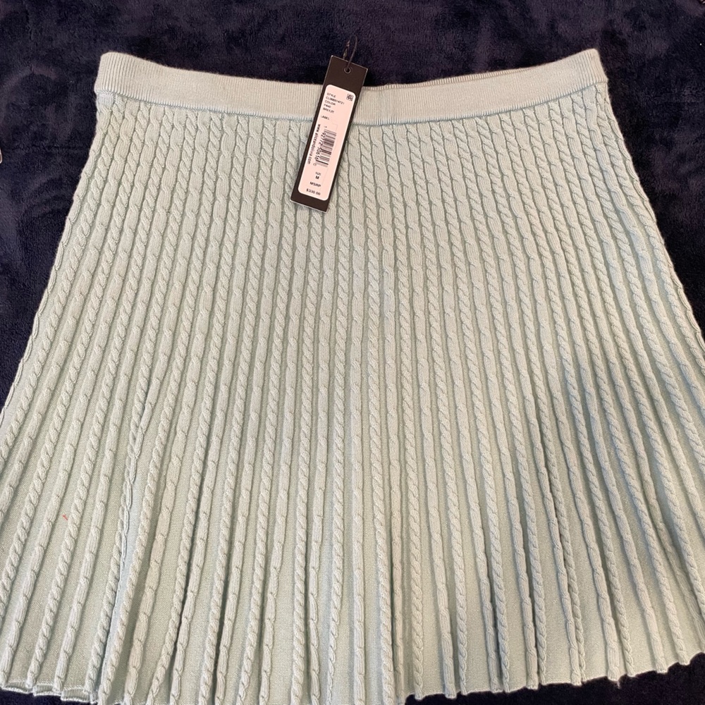 Teal colored Alice + Olivia skirt